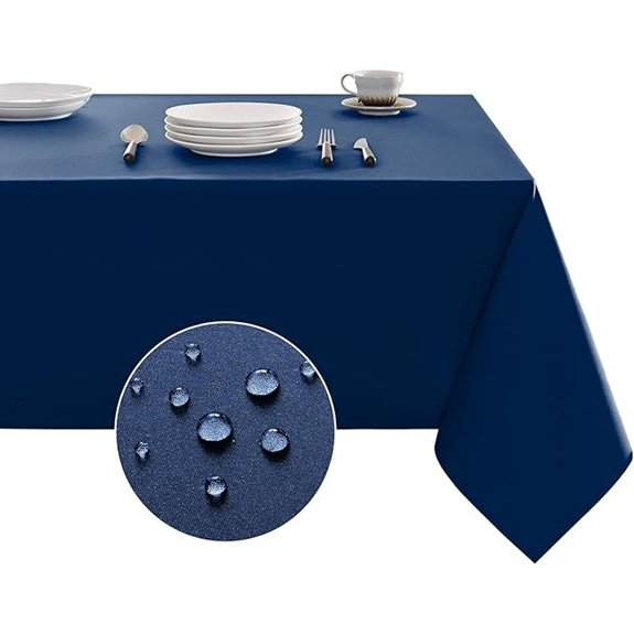 veblandy navy blue tablecloth