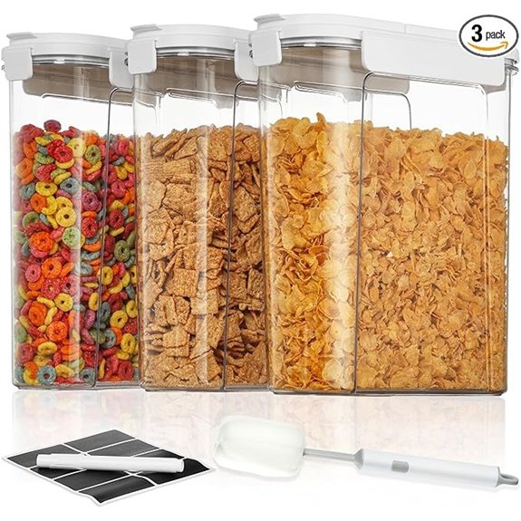 vtopmart airtight cereal containers 4l